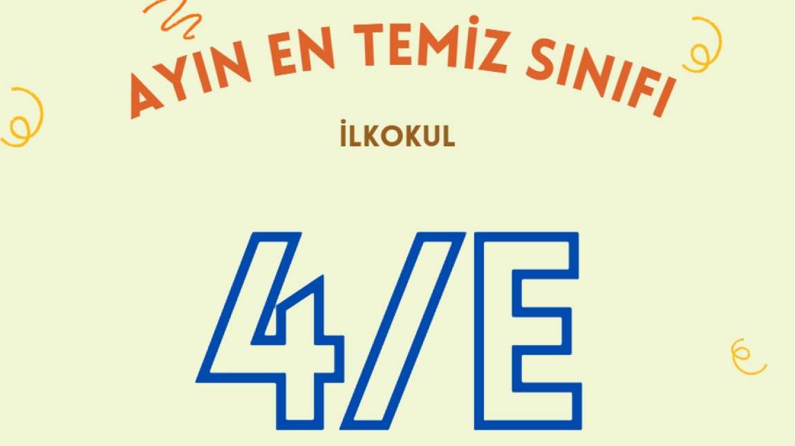 Ayın En Temiz Sınıfı 